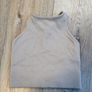 Ribbed high neck bralette